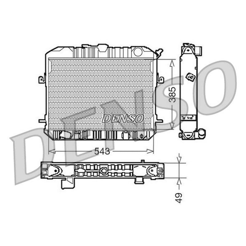 Denso Engine Radiator fits Porsche 356 1950-1955