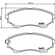 DON Front Brake Pad Set fits Ford Ranger 1999-2012 2.5 3.0 4.0