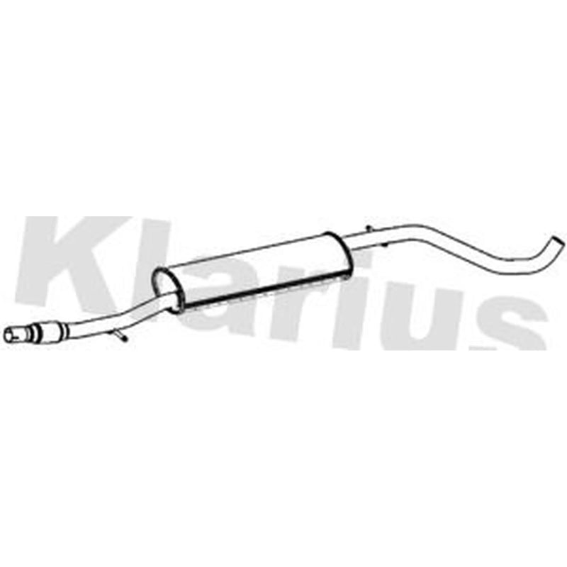 Klarius Box With Centre Pipe Centre fits Fiat 500 2010 on 0.9
