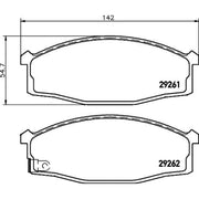 Mintex Front Brake Pad Set fits Nissan Cabstar 1992-2000 2.5