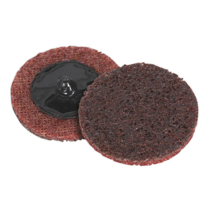 Sealey Quick Change Preparation Pad 50mm Medium Pack of 10 PTCQC50M Sealey  - Dynamic Drive