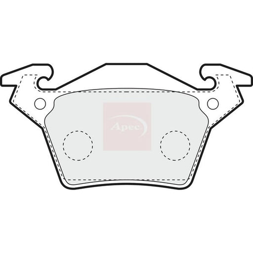 Apec Rear Brake Pad Set PAD1077