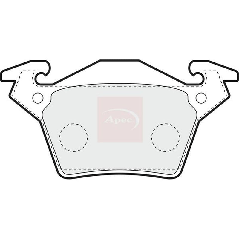 Apec Rear Brake Pad Set fits Mercedes-Benz V-Class 1996-2003
