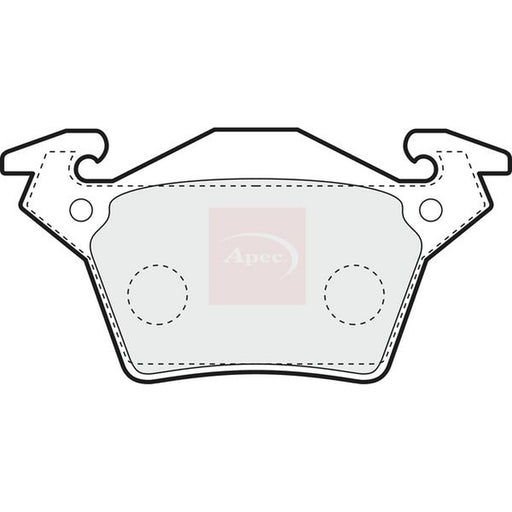 Apec Rear Brake Pad Set fits Mercedes-Benz V-Class 1996-2003
