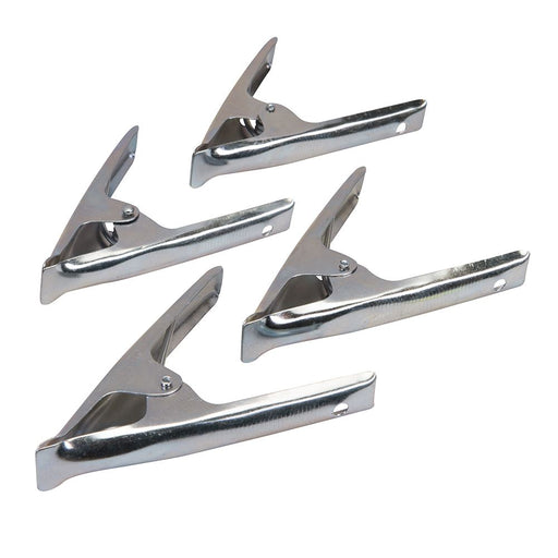 Silverline Stall Clips 4pk 70mm Jaw Silverline - Dynamic Drive