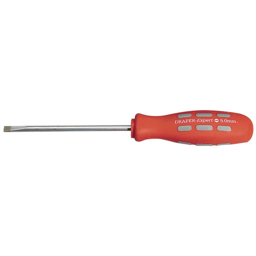 Draper Plain Slot Parallel Tip Mechanic's Screwdriver, 100 x 5.0mm (Sold Loose) Draper - Dynamic Drive