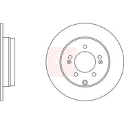 Apec Rear Brake Solid Discs & Pads fits Kia Optima 2012-2019 1.7 2.0