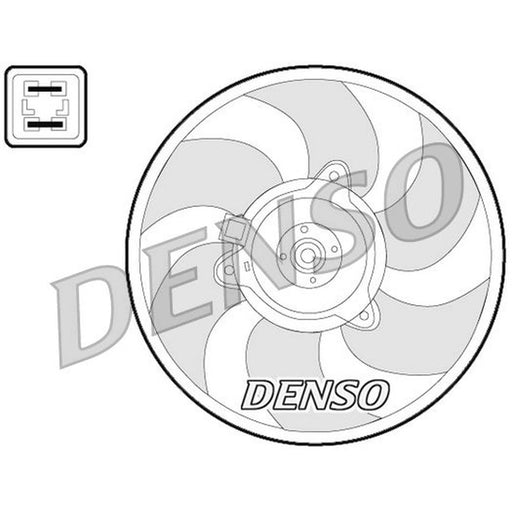 Denso Engine Cooling Fan fits Citroën Ax 1987-1997 1.4