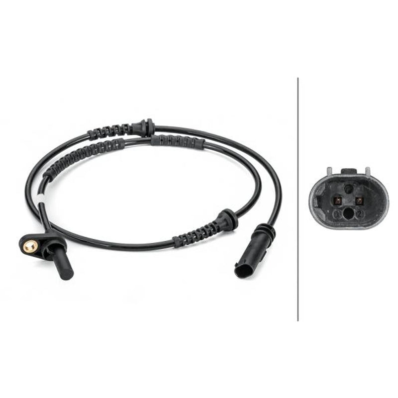 Hella ABS Wheel Speed Sensor Front fits BMW 5 2009-2017