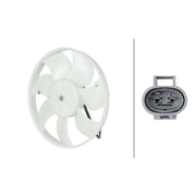 Hella Engine Cooling Fan fits Citroën C1 2005-2014 1.0