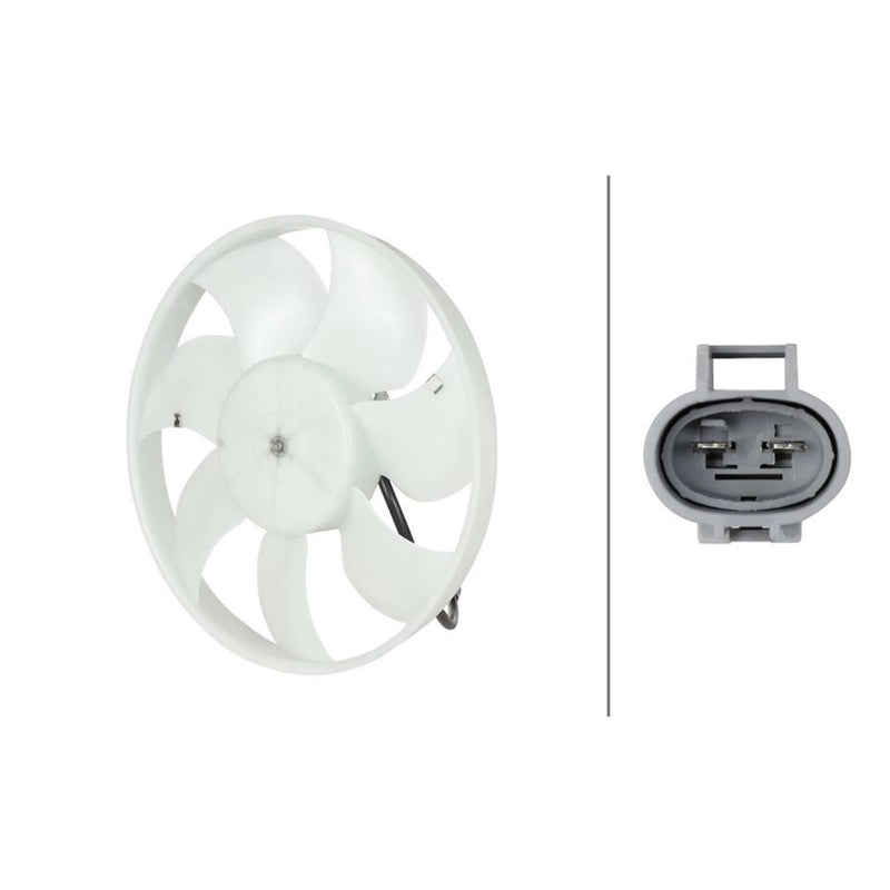 Hella Engine Cooling Fan fits Citroën C1 2005-2014 1.0
