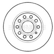 Borg & Beck Front Brake Vented Discs & Pads fits Skoda Superb I 2001-2008
