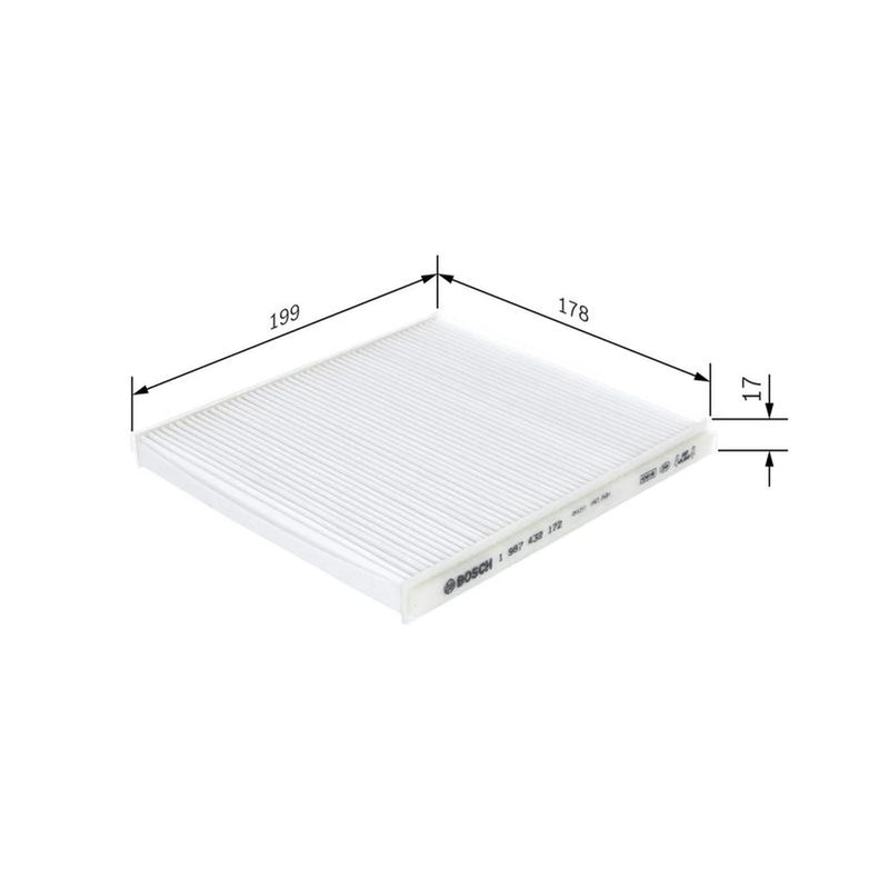 Bosch Cabin Air Filter (Pollen Filter) fits Suzuki Liana 2001-2007 1.3 1.4 1.6