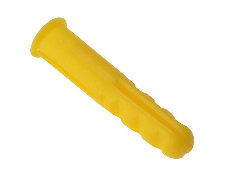 Forgefix Plastic Wall Plug Yellow No.4-6 Box 1000 ForgeFix - Dynamic Drive