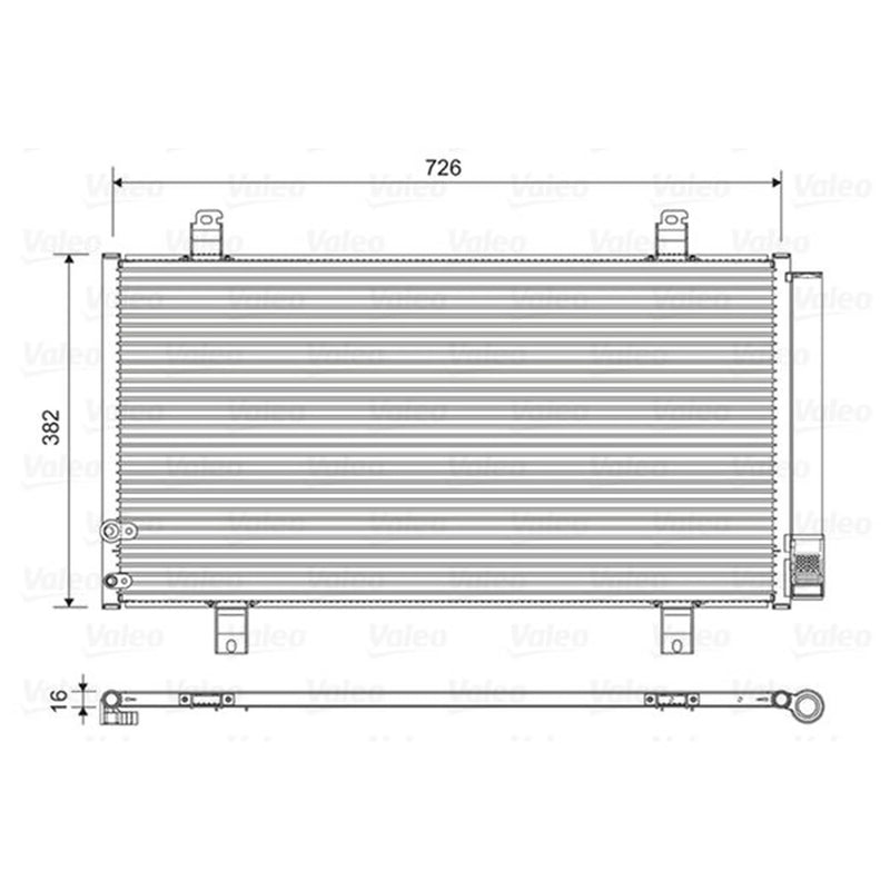 Valeo Air Conditioning Condenser 822580