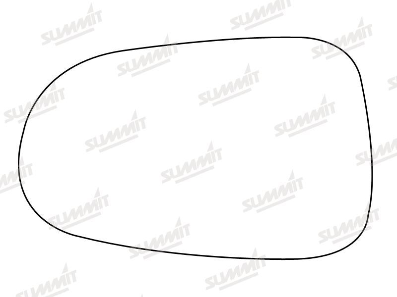 Summit Heated Base Plate With Standard Mirror Glass fits Ford Galaxy Up Up to 06 RHS Summit - Bars 4 Cars