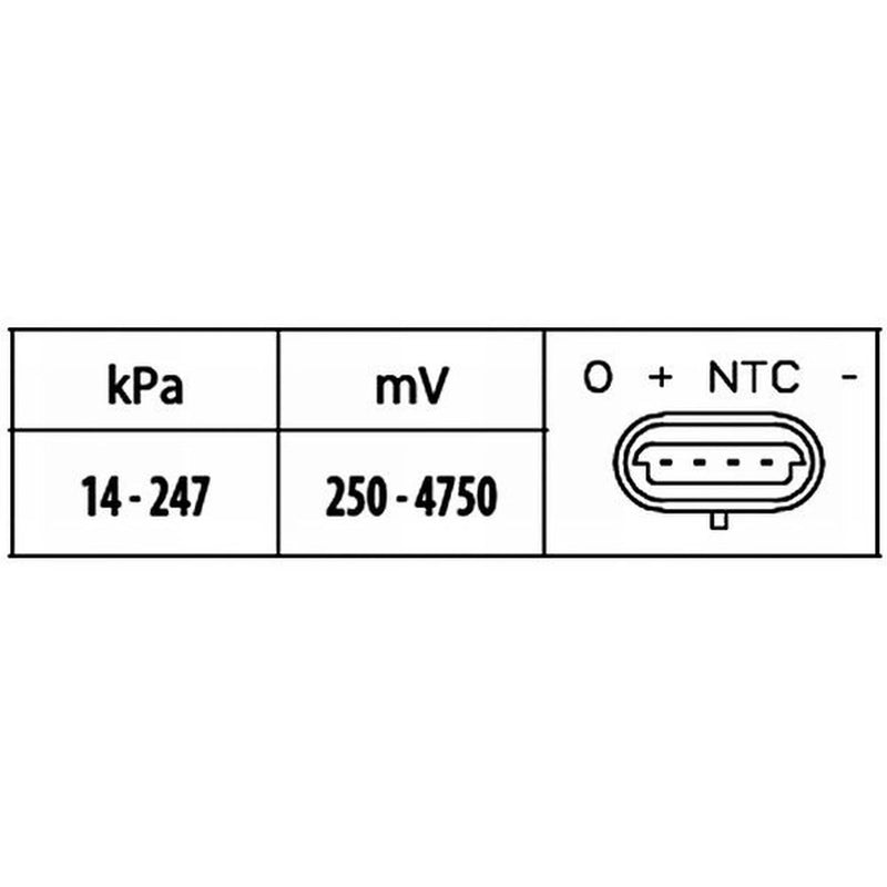 Hella Turbo Boost Pressure Sensor fits Rover 75 2003-2005 1.8