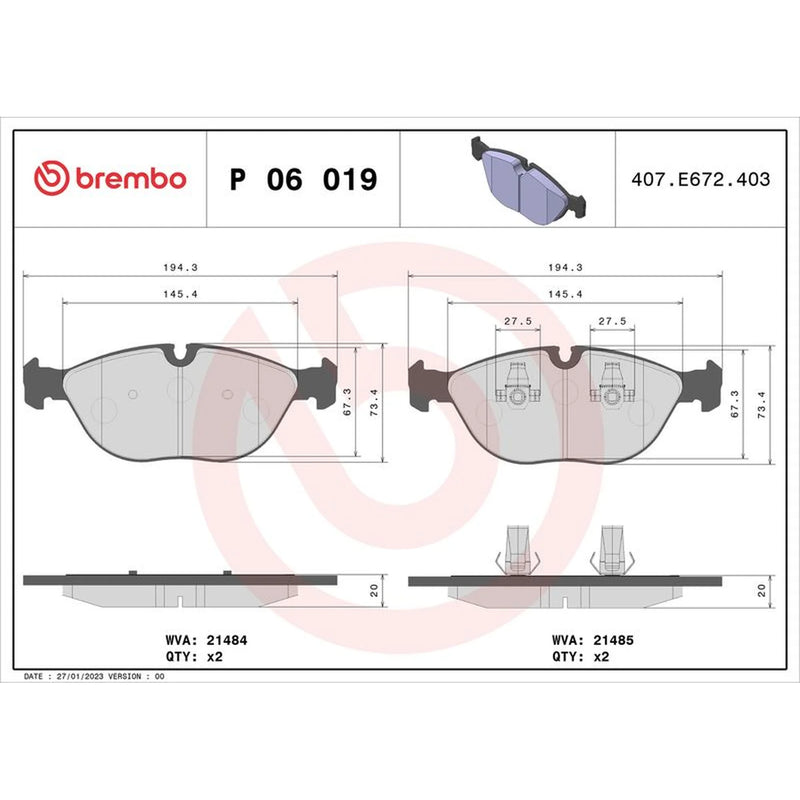 Brembo Front Brake Discs & Pads fits VW Passat B5.5 2000-2005 2.8 4.0