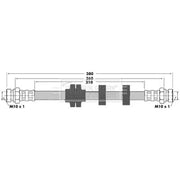Borg & Beck Brake Hydraulic Hose Line Front Right BBH7372