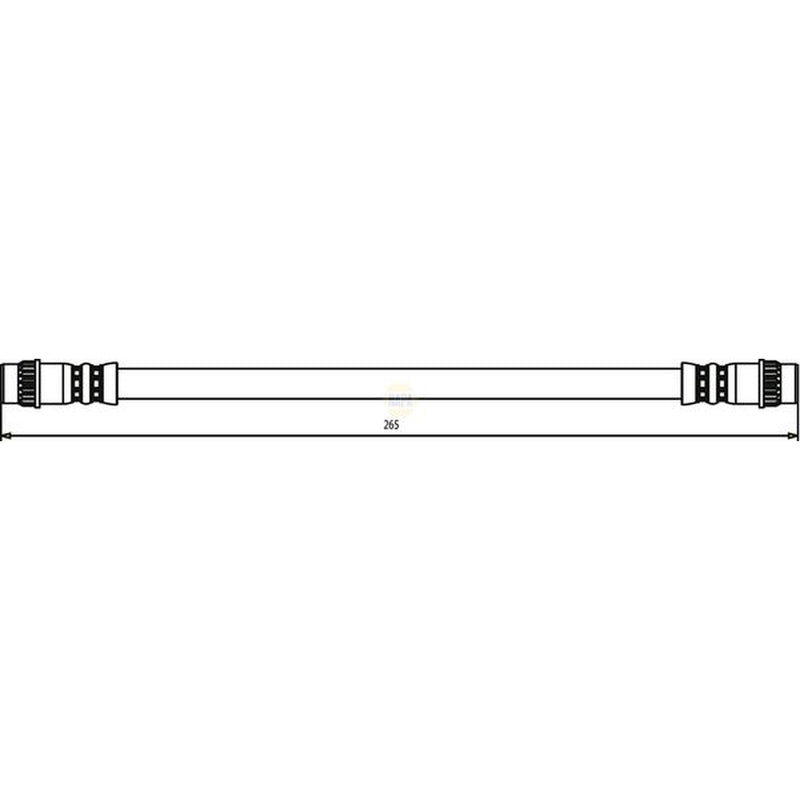 NAPA Brake Hydraulic Hose Line Rear Left fits Peugeot 206 1998-2012