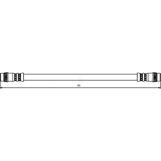NAPA Brake Hydraulic Hose Line Rear Left NBH1223