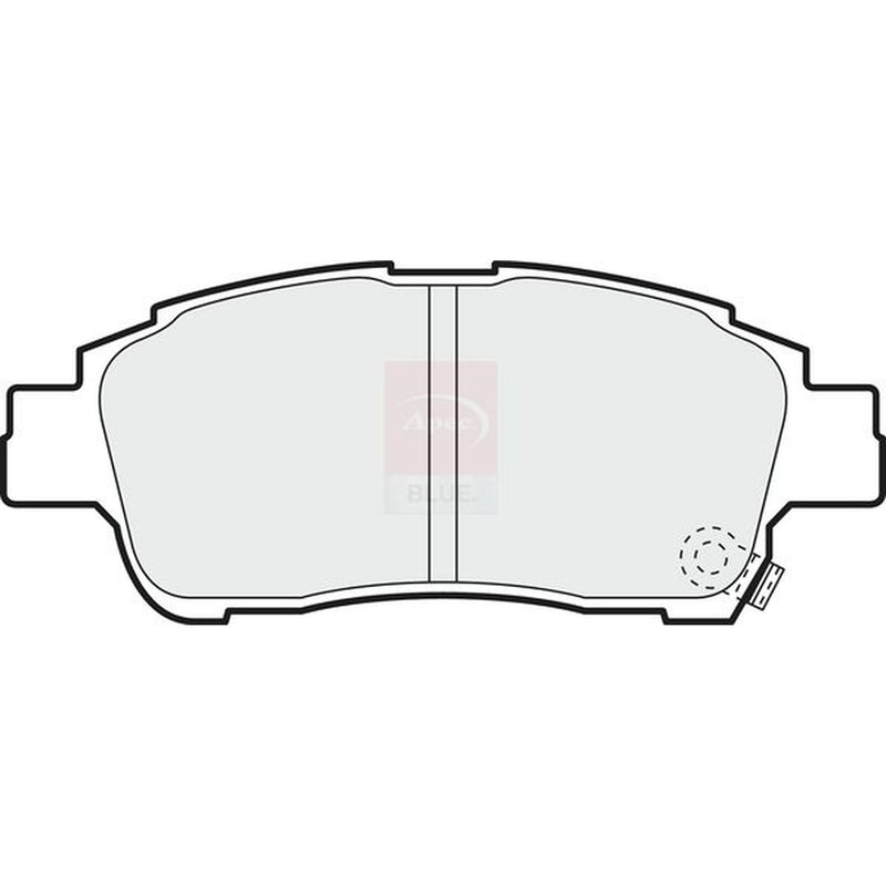 Apec Front Brake Pad Set fits Toyota Yaris/Vitz 1999-2005 1.0 1.3 1.4