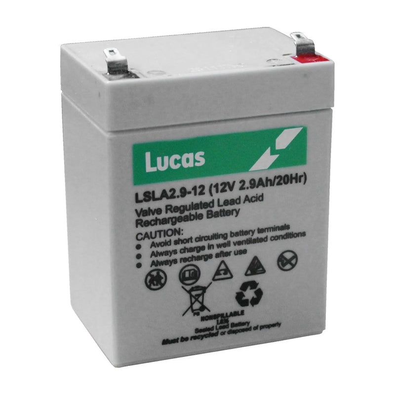 Lucas 12V 2.9Ah AGM Standby Battery
