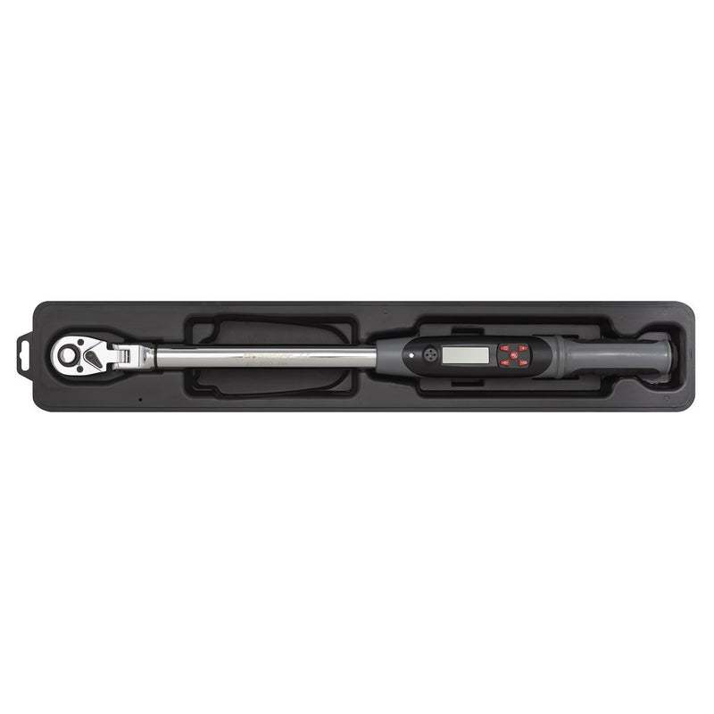Sealey Angle Torque Wrench Flexi-Head Digital 1/2"Sq Drive 20-200Nm(14.7-147.5lb Sealey - Dynamic Drive
