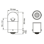 Bosch Indicator Turn Signal Bulb BA15s 12V 5W 1 987 302 284