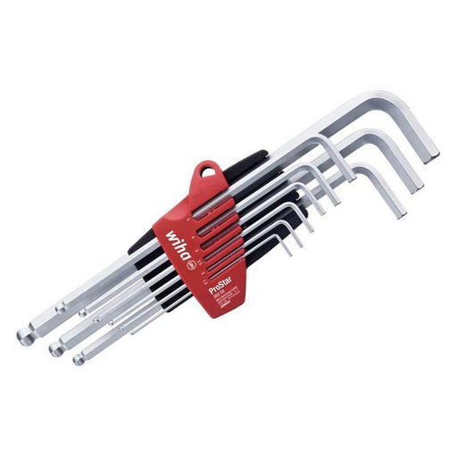 Wiha ProStar Hex Ball End L-key Set, 9 Piece Wiha - Dynamic Drive