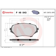 Brembo Front & Rear Pads fits Mazda MX-5 2005-2016 1.8 2.0