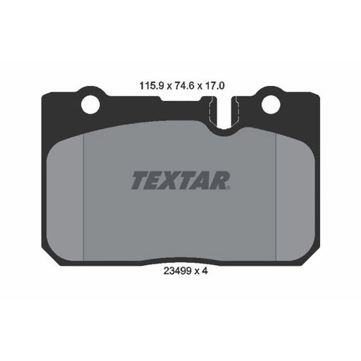 Textar Front Brake Pad Set 2349901