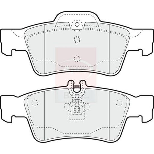 Apec Rear Brake Pad Set fits Mercedes-Benz Cls 2004-2017