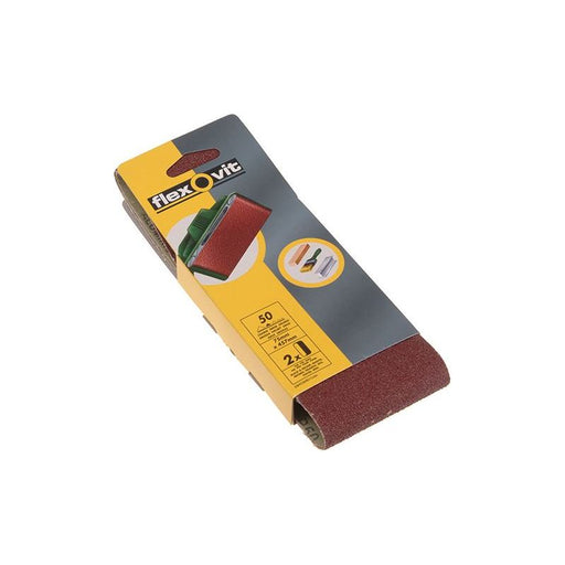 Flexovit Cloth Sanding Belt 457 x 75mm Medium 80G (Pack 2) Flexovit - Dynamic Drive