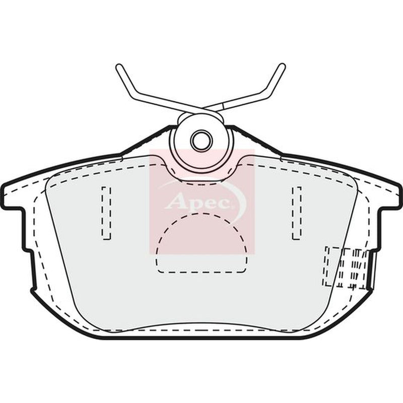 Apec Front & Rear Brake Discs & Pads fits Mitsubishi Carisma 1997-2006 1.6