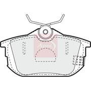 Apec Rear Brake Pad Set PAD934