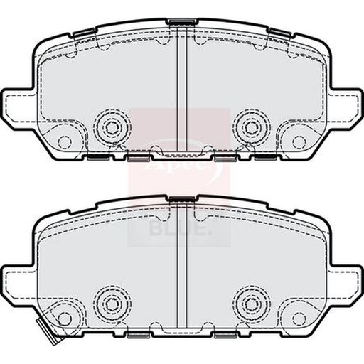 Apec Rear Brake Solid Discs & Pads fits Honda E:NY1 2023 on