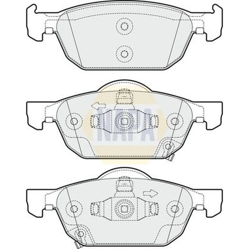 NAPA Front Brake Pad Set NBP1461