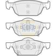 NAPA Front Brake Pad Set fits Honda Accord VIII 2008-2015 2.0 2.2
