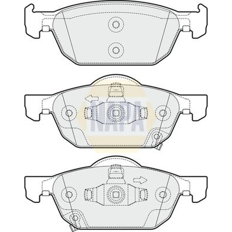 NAPA Front Brake Vented Discs & Pads fits Honda Accord VIII 2008-2015 2.0 2.2
