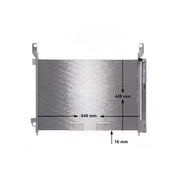 Mahle Air Conditioning Condenser fits Renault Koleos I 2008-2013 2.0 2.5