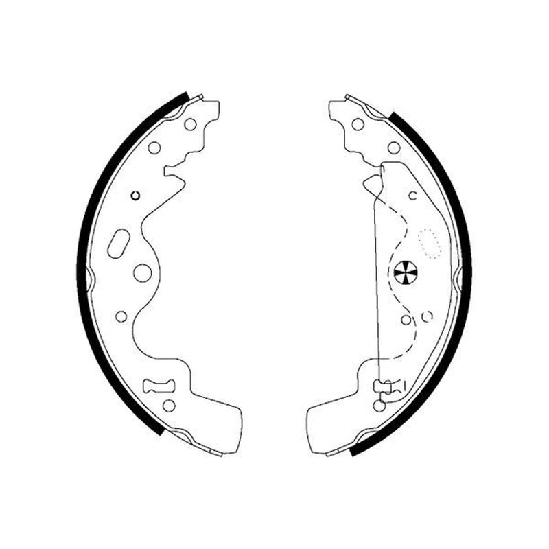Mintex Brake Shoe Set Axle Kit fits Land Rover Freelander I 1998-2006