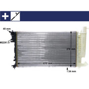 Mahle Engine Radiator fits Citroën Xsara 1997-2005 1.8 2.0