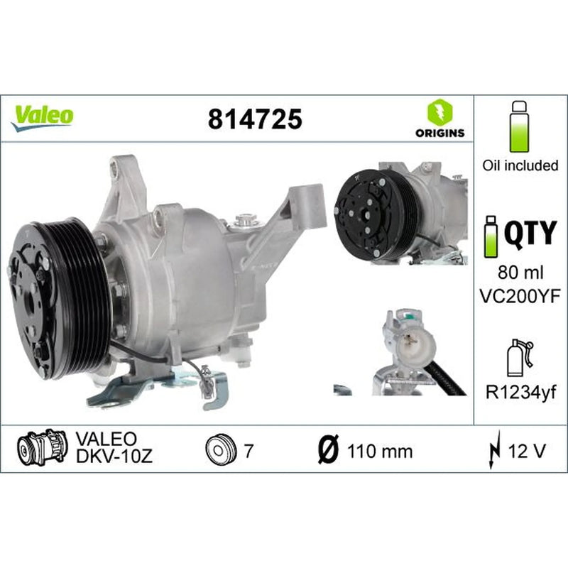 Valeo Air Conditioning Compressor 814725