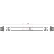 Apec Brake Hydraulic Hose Line Rear fits Renault Captur I 2013-2019