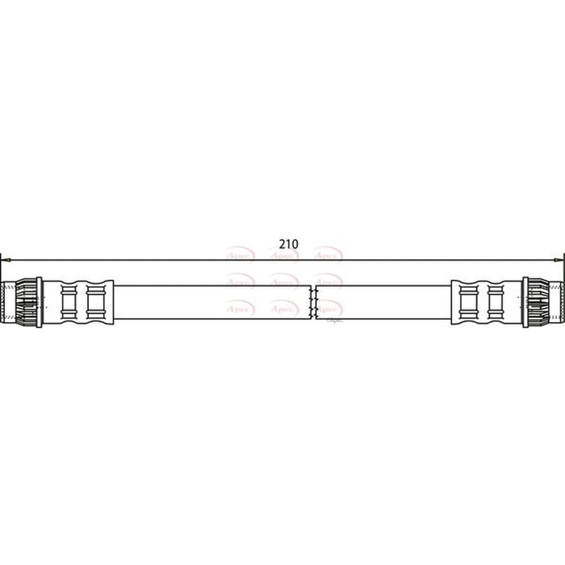 Apec Brake Hydraulic Hose Line inner HOS3568