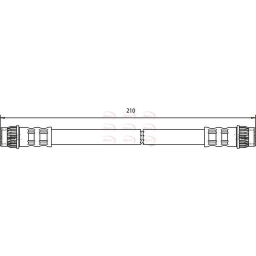 Apec Brake Hydraulic Hose Line inner HOS3568