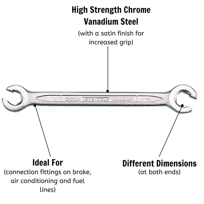 Teng Tools Flare nut Wrench Metric 19 x 22mm Teng Tools - Dynamic Drive