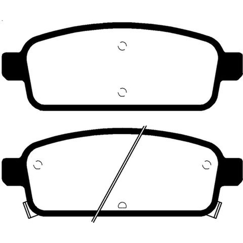 Abtex Rear Brake Pad Set fits Chevrolet Aveo 2013 on 1.4