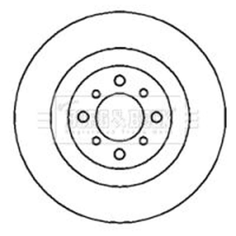 Borg & Beck Front Brake Vented Discs & Pads fits Fiat Stilo Multi 2004-2008 1.9